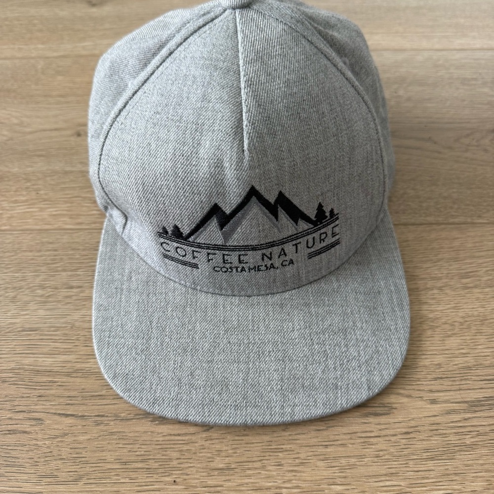 Trucker Hat Cap Wide Men's Gray Coffee Cap